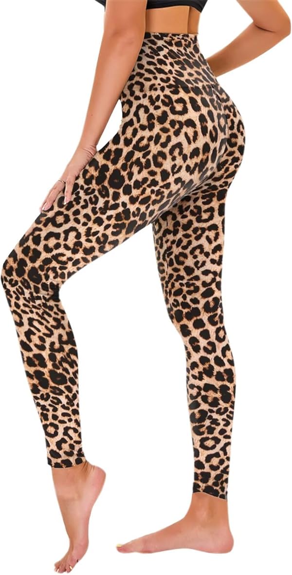 TNNZEET High Waist Leggings Damen Elastische Leggins Weiche Sporthose für Sport Gym