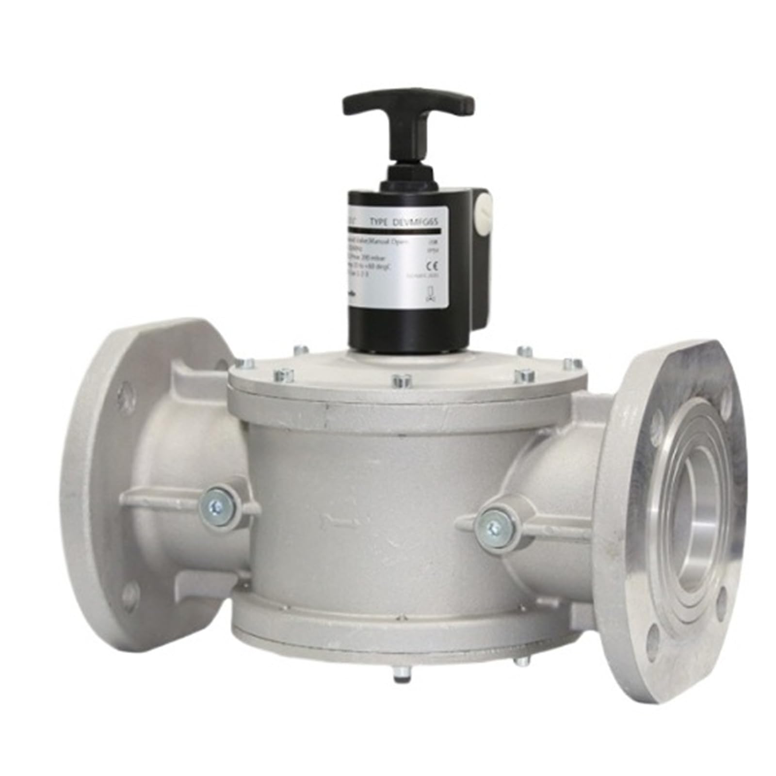 Owytmabq One Color Dn65-100 Flange Mounted Manual Reset Solenoid Valves Gas Safety Valve For Industrial Furnaces Oem Customizable