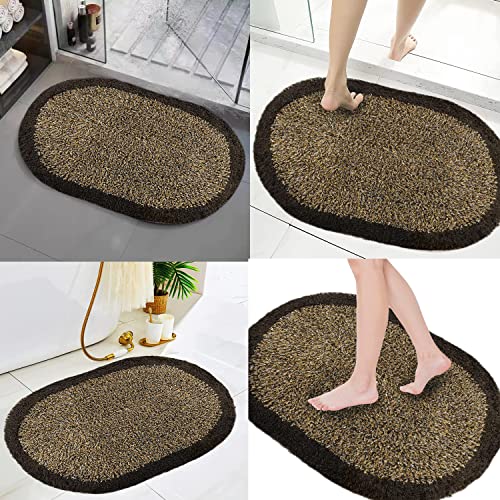 Image of Door Mats for Home | Door Mats for Home Entrance | Door Mat for Bathroom| Soft & Super Absorbent Mats for Shower | Washable, Non-Slip & Quick-Drying Mats (Pack of 2) (Multicolor 14)