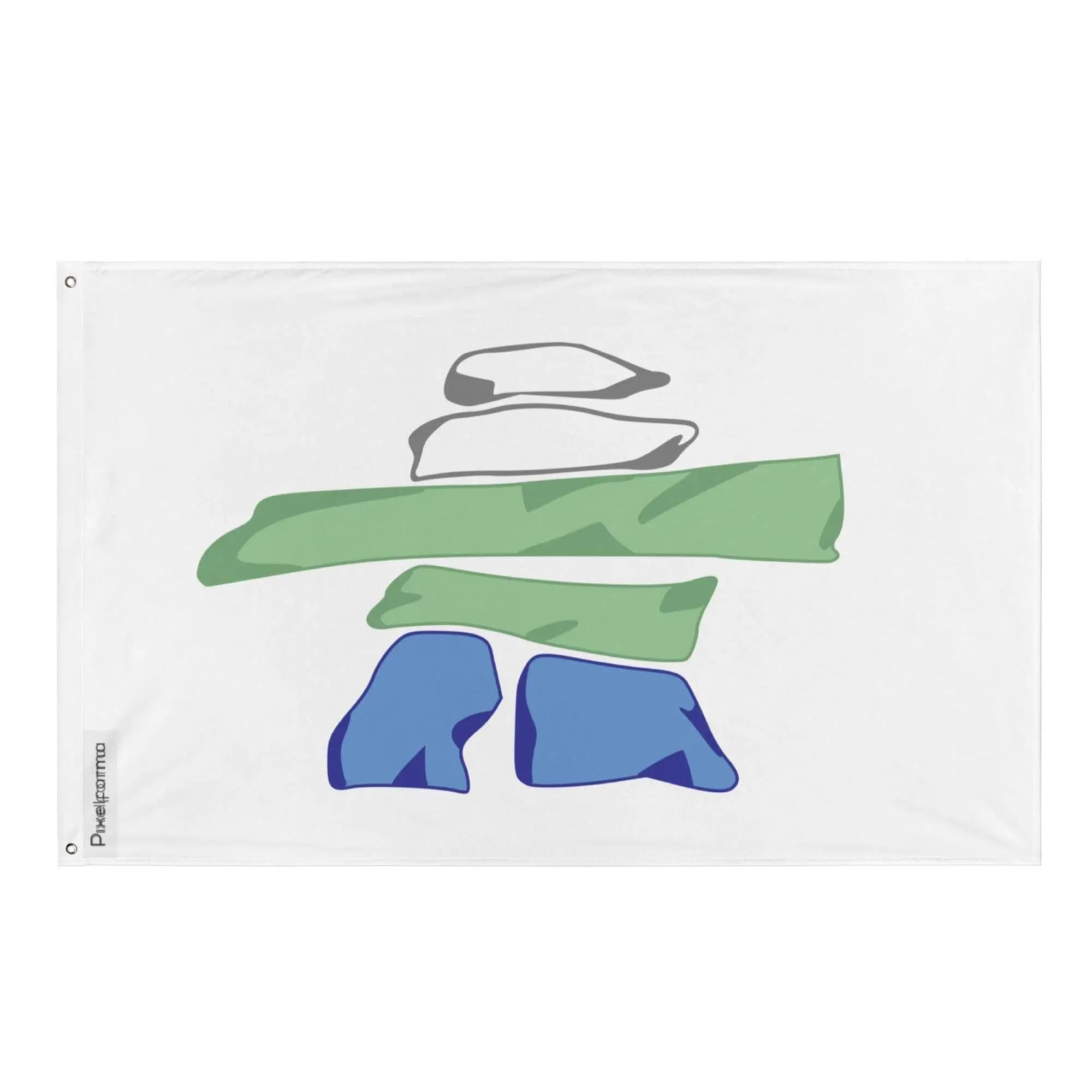 Drapeau du Nunatsiavut Pixelforma en polyester résistant - 4