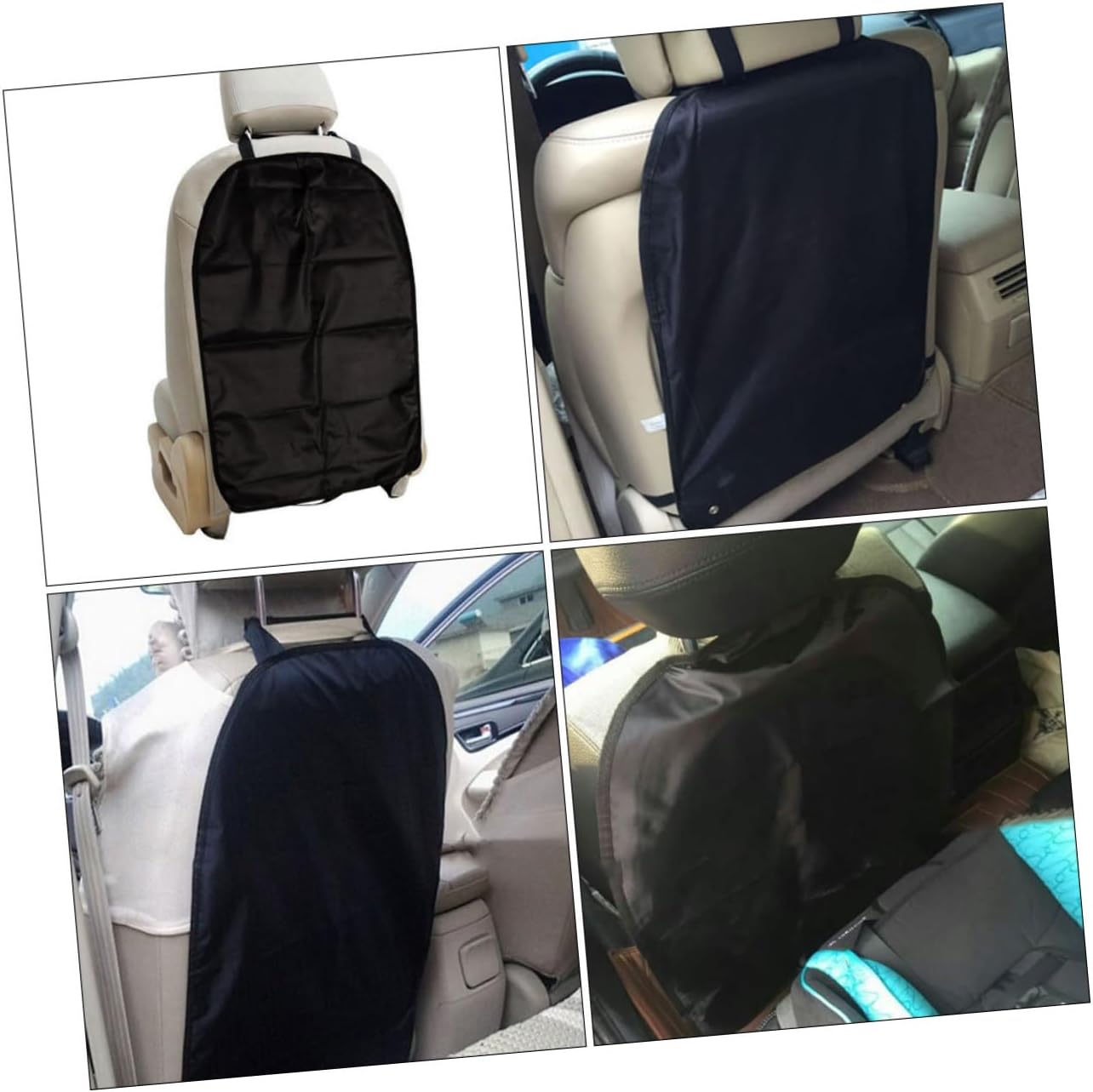 2pcs Car Back Seat Protectors Kick Mats for Compatibility Childproof Design for Against Dirt and Stains Easy Installation for All Vehicle Types