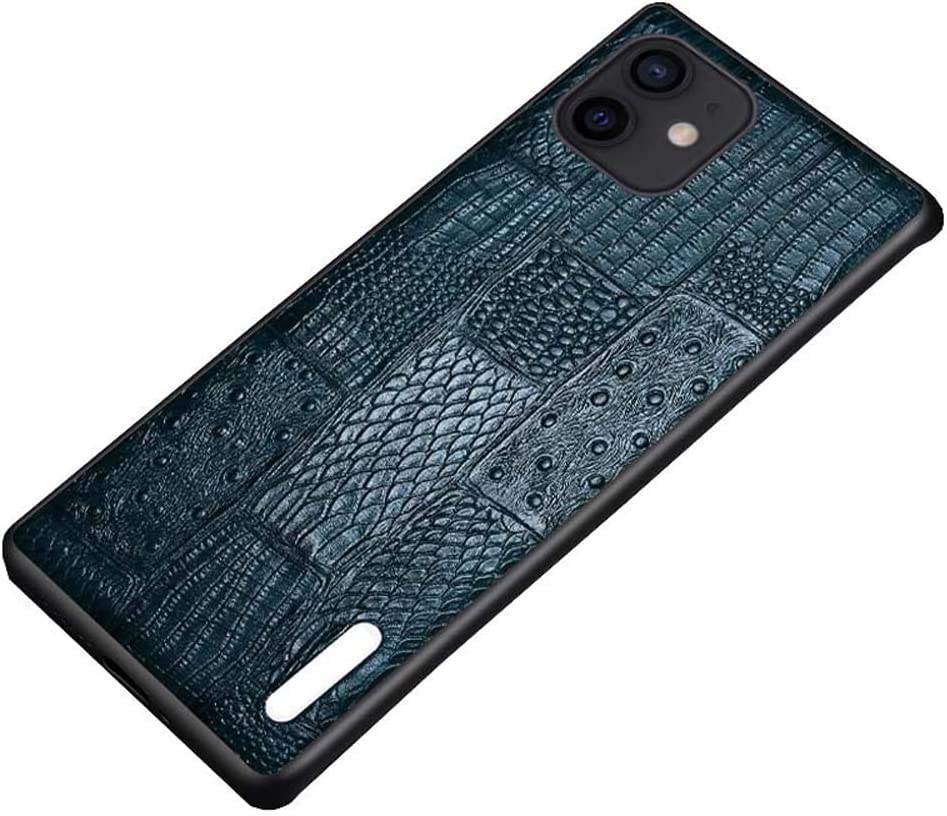 Étui de téléphone antichoc tout compris pour iPhone 12 bleu cuir