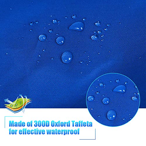 RONGT Kayak Canoe Cover Waterproof Canoe Storage Dust Sunblock Cover Offers UV Protection for Fishing Boat, Hobie Pro Angler, Rowing Shell Paddle Board 7 Sizes - Thumbnail 5