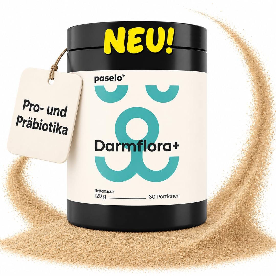 paselo® Probiotika für Hunde als Pulver – Darmkur mit Präbiotika, Darmflora aufbauen – Alternative zu Gras und Kotfresser Drops – Probiotika Mix ideal bei Sodbrennen, Grasfressen oder weichem Kot