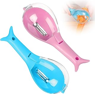 Sponsored Ad - 2PCS Peeling Knife with Storage Box, Fruit And Vegetable Peeler With Container, Stainless Steel Multi-Funct...