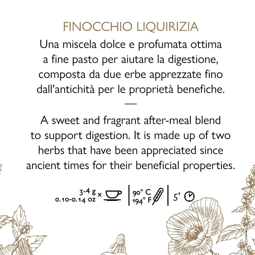 La Via del Tè - Tisana Finocchio Liquirizia - lattina da 150 gr - digestiva, gusto dolce con finocchio e radice di liquirizia - senza caffeina