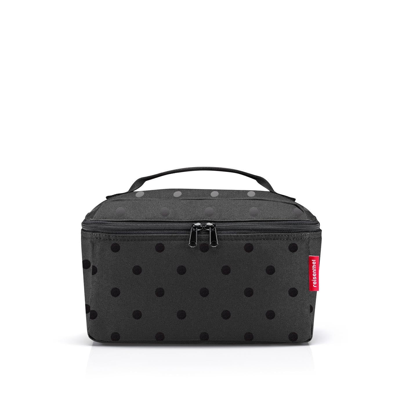 reisenthel beautycase Glossy Dots Black – quadratischer Kulturbeutel & Gepäckorganisator