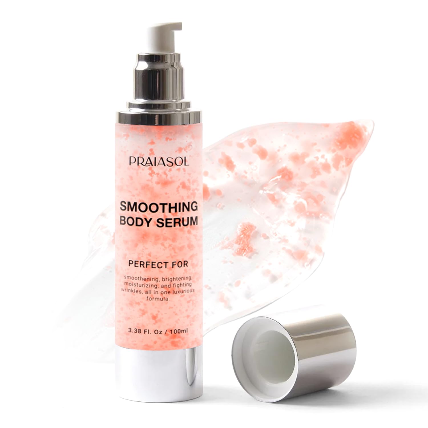 Glossy Smoothing Body Serum for Wrinkles: Anti-Aging Serum Infused with Hyaluronic Acid, Vitamin E, Glycerin and Shea Butter-Hydrating Nourishing Repairing for Silky Smooth Skin