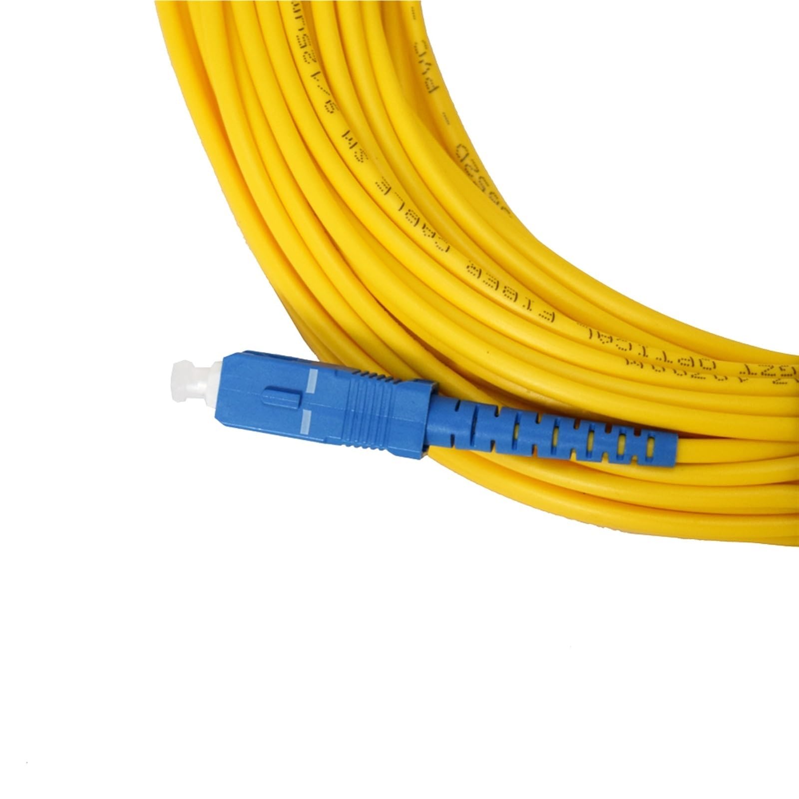 SM SX 3 mm 3/5/10/15/20/30/50/100m 19/12 Cavo jumper ottico 5umfibre SC/PC-SC/PC Cavo patch in fibra ottica(Yellow 100M)