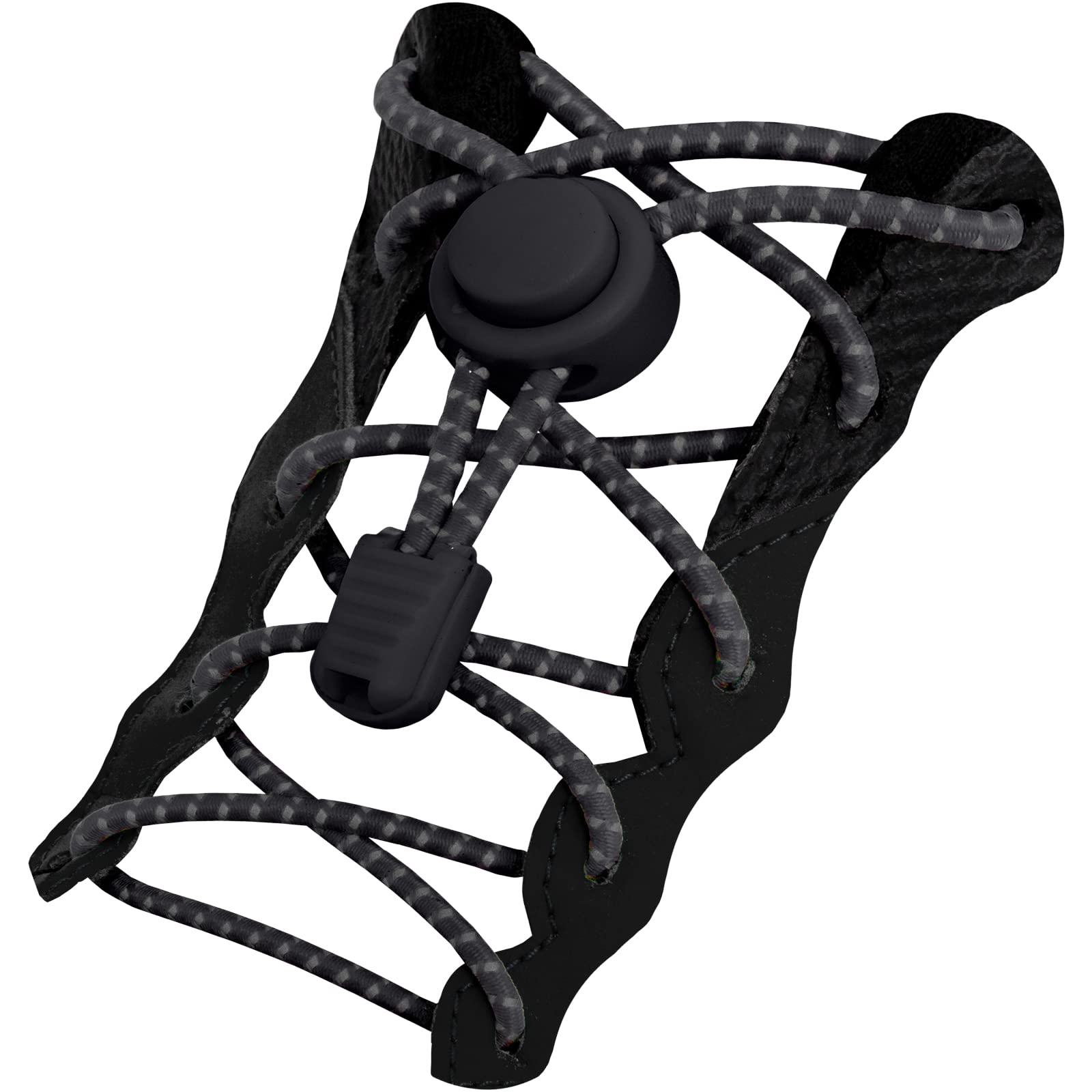 [HIGH FIVE] 靴ひも ゴム 結ばない ほどけない靴紐 スニーカー シューレース 伸びる スポーツ アウトドア 1足分(2本) 黒 ブラック