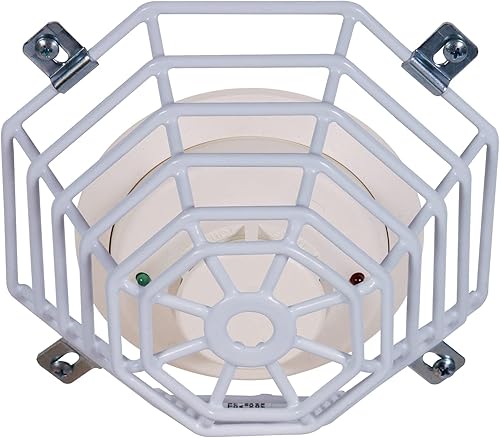 Miniatura 3 de Safety Technology International, Inc. STI-9604 - Tope de malla de acero, para mini detectores de humo, montaje empotrado, protector de alambre de