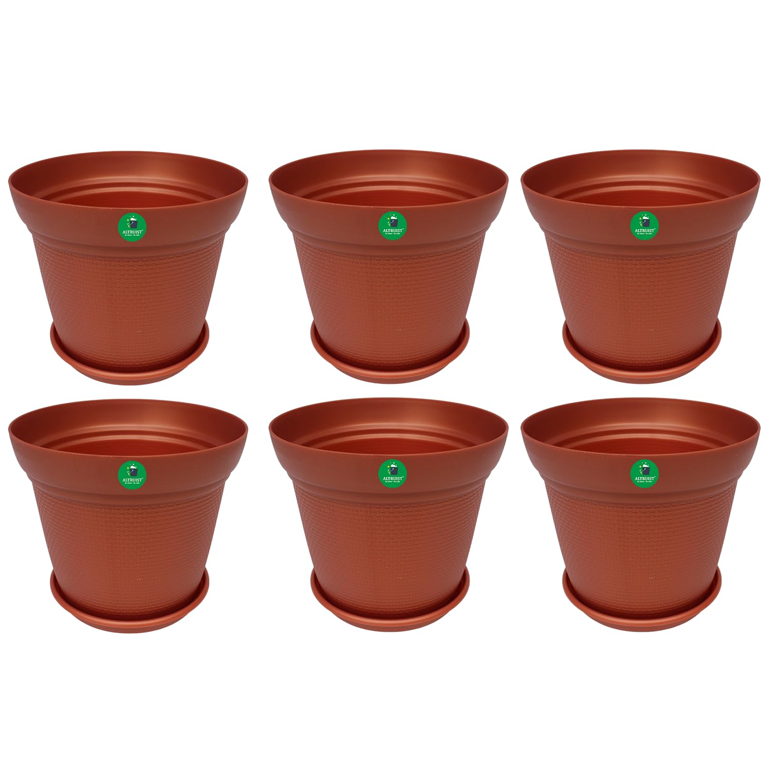 ALTRUIST Aura Planter 10" Pots for Indoor & Outdoor Plants, Home, Office Decor, Color Terracotta (Pack of 6) (B0CLLTNSN7) Amazon Price History, Amazon Price Tracker