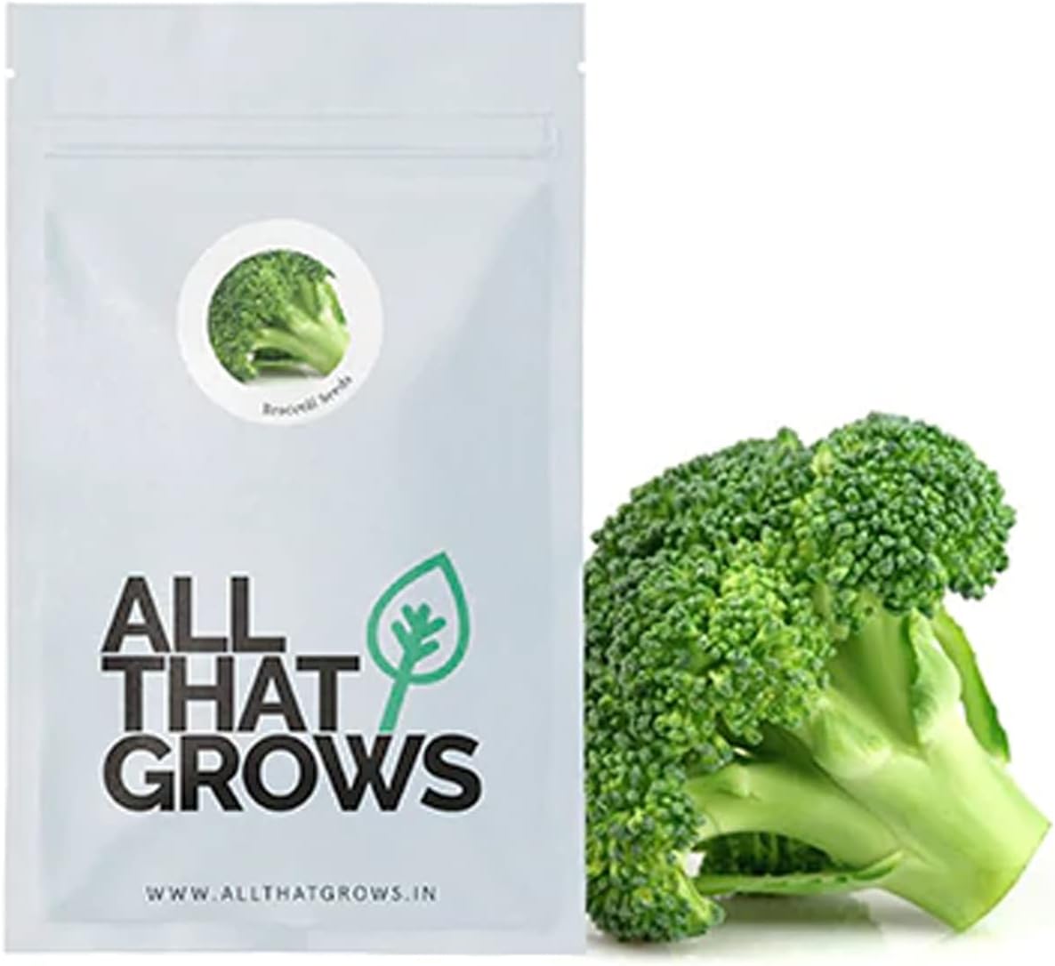 AllThatGrows Non-GMO Broccoli Vegetable Gardening Seeds (Pack of 50 Pieces)