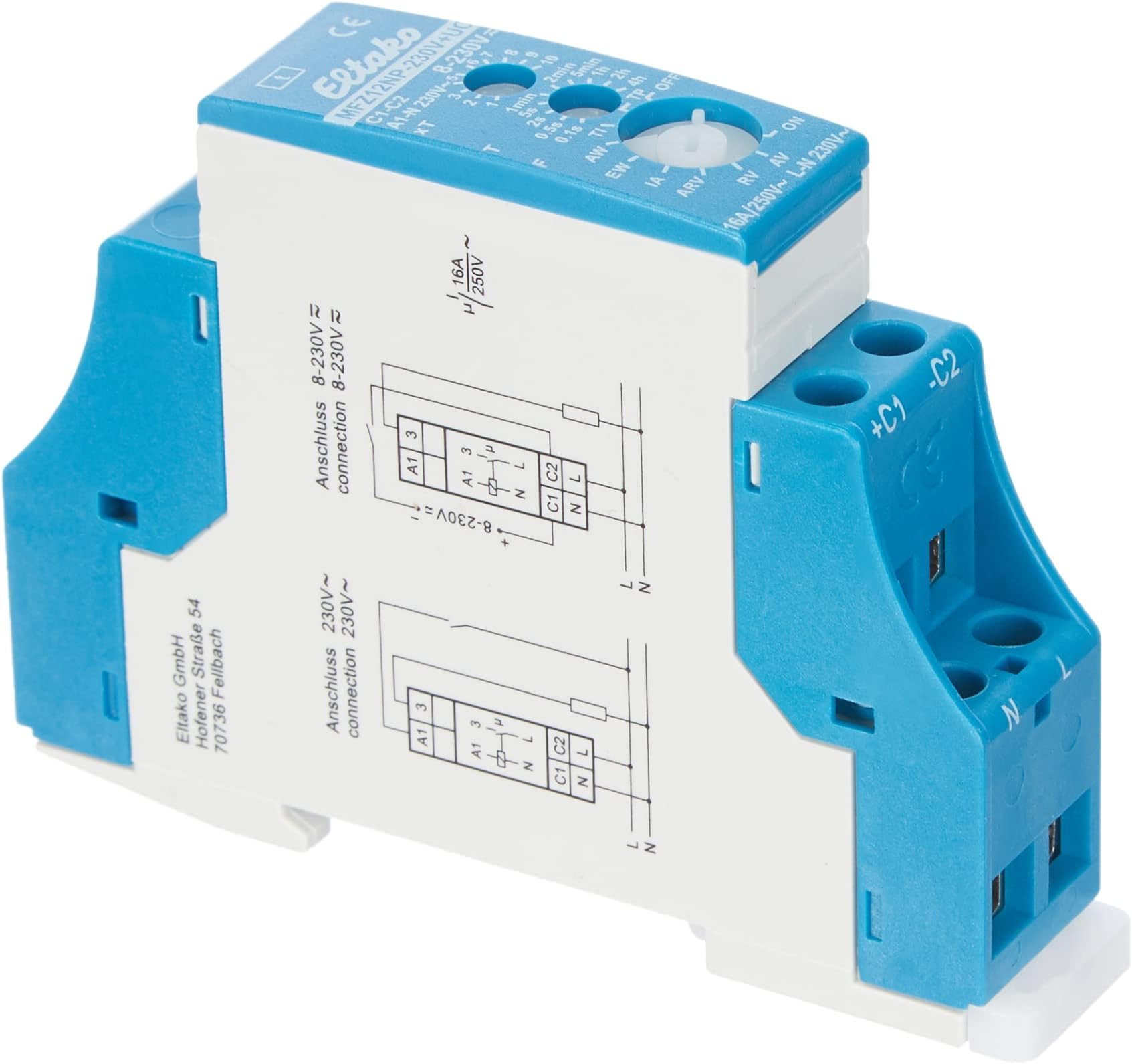 EltakoMFZ12NP-230V with UC Multifunction Time Relay.