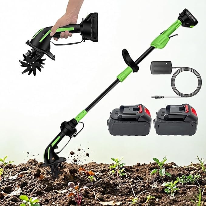 Azada eléctrica manual para labrar el suelo sin dolor de espalda cultivador portátil