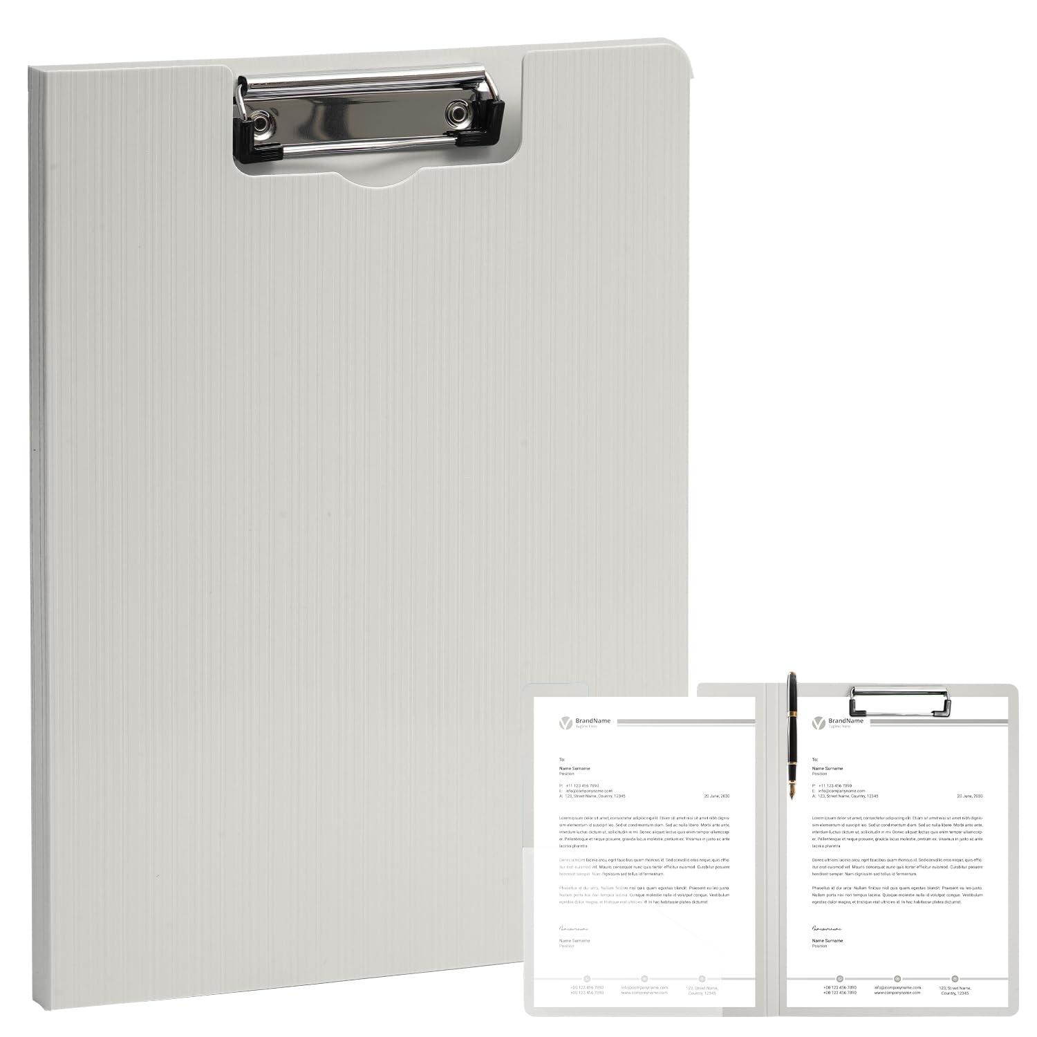 MUYICS Clipboard Folder, A4 Foldable Clipboards with Pocket, File Cover Office Folder Clipboard, 360 Degree Foldable Storage Clipboards for Office,