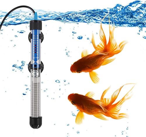 Mylivell Calentador de acuario de 25 W, 50 W, 100 W, 200 W, 300 W, termostato automático sumergible, calentador de tanque de peces, calentador de