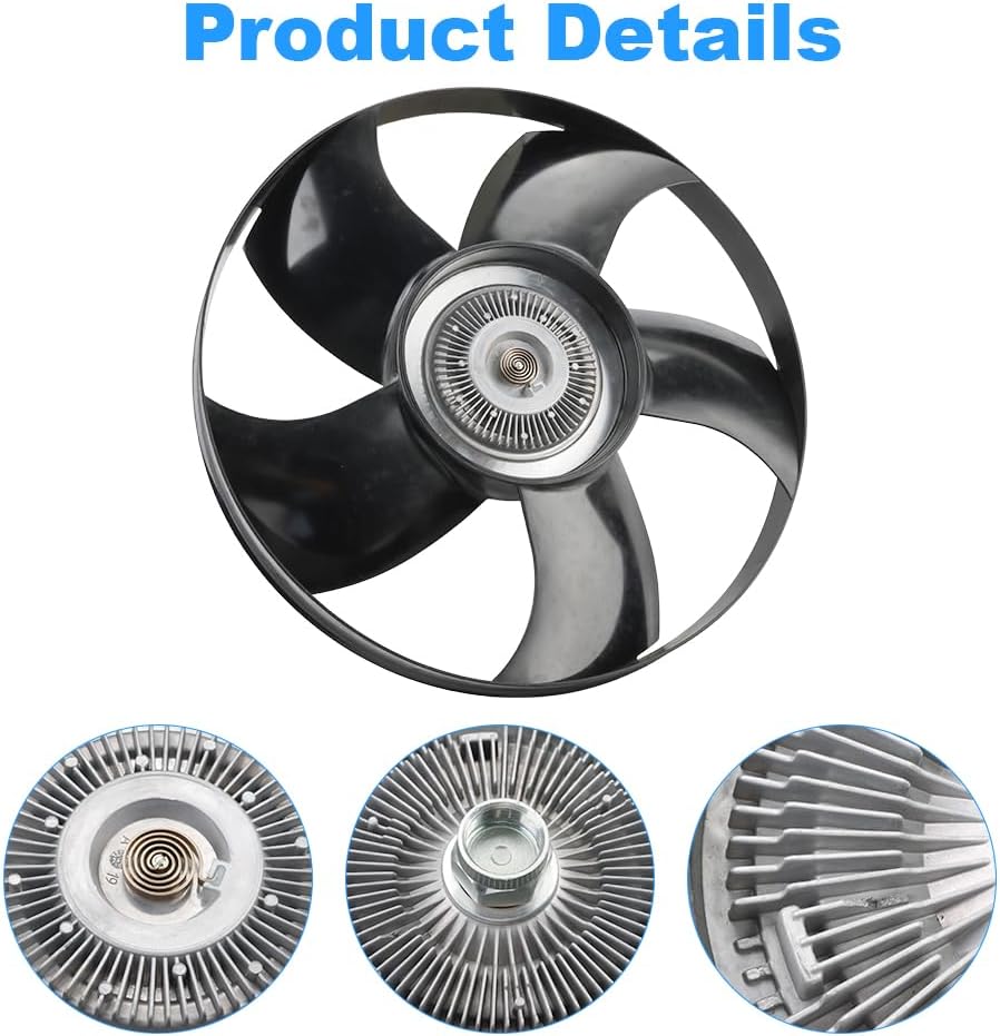 Engine Cooling Fan Clutch Compatible with Mercedes-Benz Sprinter 2500 3500 3500XD 2021, Dodge Sprinter 2500 3500, Freightliner Sprinter 2500 3500 2007 2008 2009 Replace 46105, 8301, 0002007323