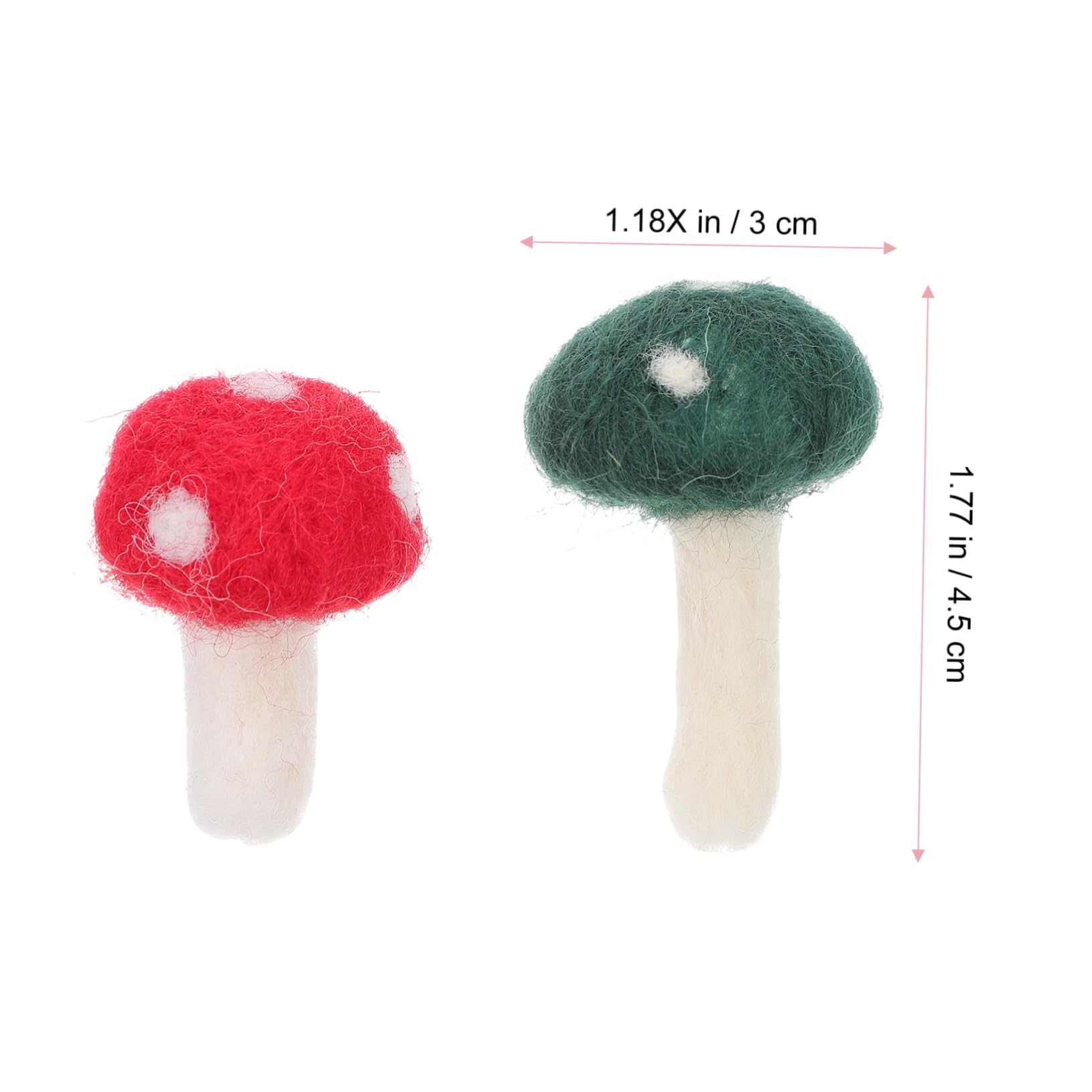 Veemoon DIY Felt Mushroom Headwear Mushroom 12pcs Craft Material for Tree Decorations