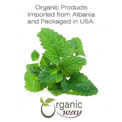 Miniatura 3 de Organic Way Hoja de bálsamo de limón entera (Melissa officinalis) - Té de hierbas  Certificado orgánico y Kosher  Vegano  Crudo, sin OMG y sin