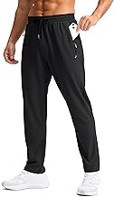 Pudolla Men's Lightweight Hiking Pants Quick-Dry Outdoor Sweatpants with Zipper Pockets for Casual Travel Athletic Workout