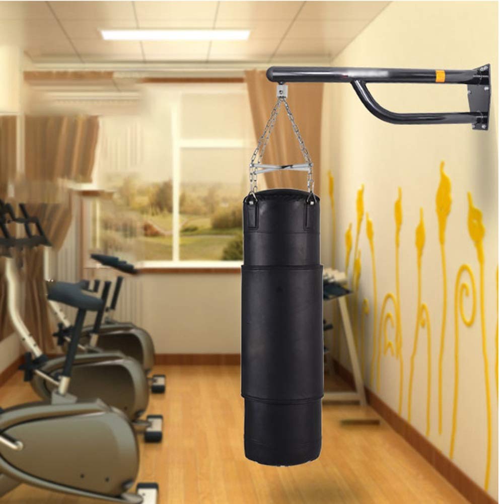 Heavy Punch Bag Wall Bracket, Boxing Punching Bag Shelf Fitness Equipment, Hanging Sandbags On The Wall, Horizontal Bar Pull-ups For Boxing Gym, Fitness Club ( Color : Black , Size : 104x32cm )
