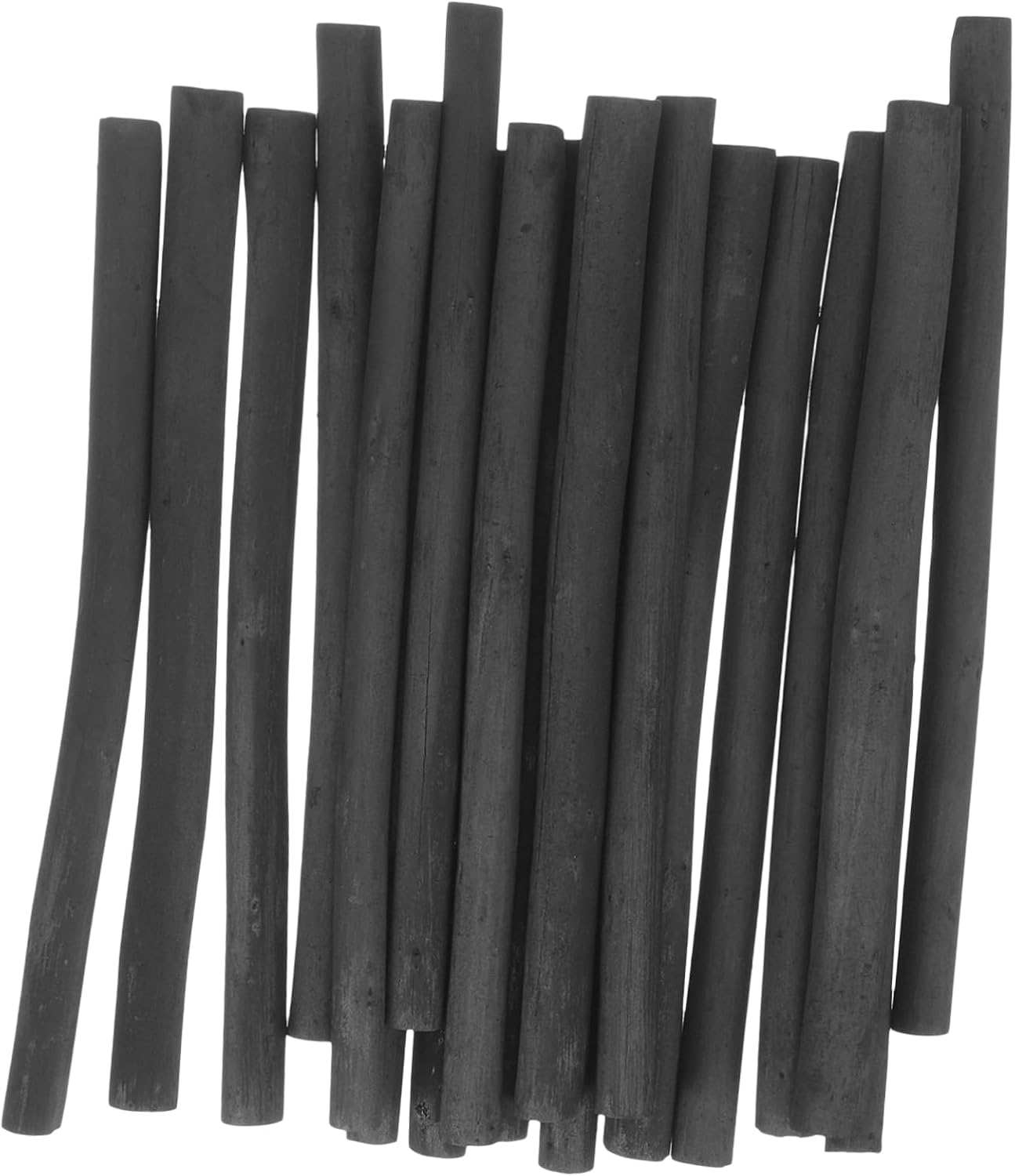20PCS Compressed Willow Charcoal Sticks for Artists and Students 7-9mm Diameter for Drawing and Sketching Black Charcoal Pencils for Hobbyists Teens and Adults