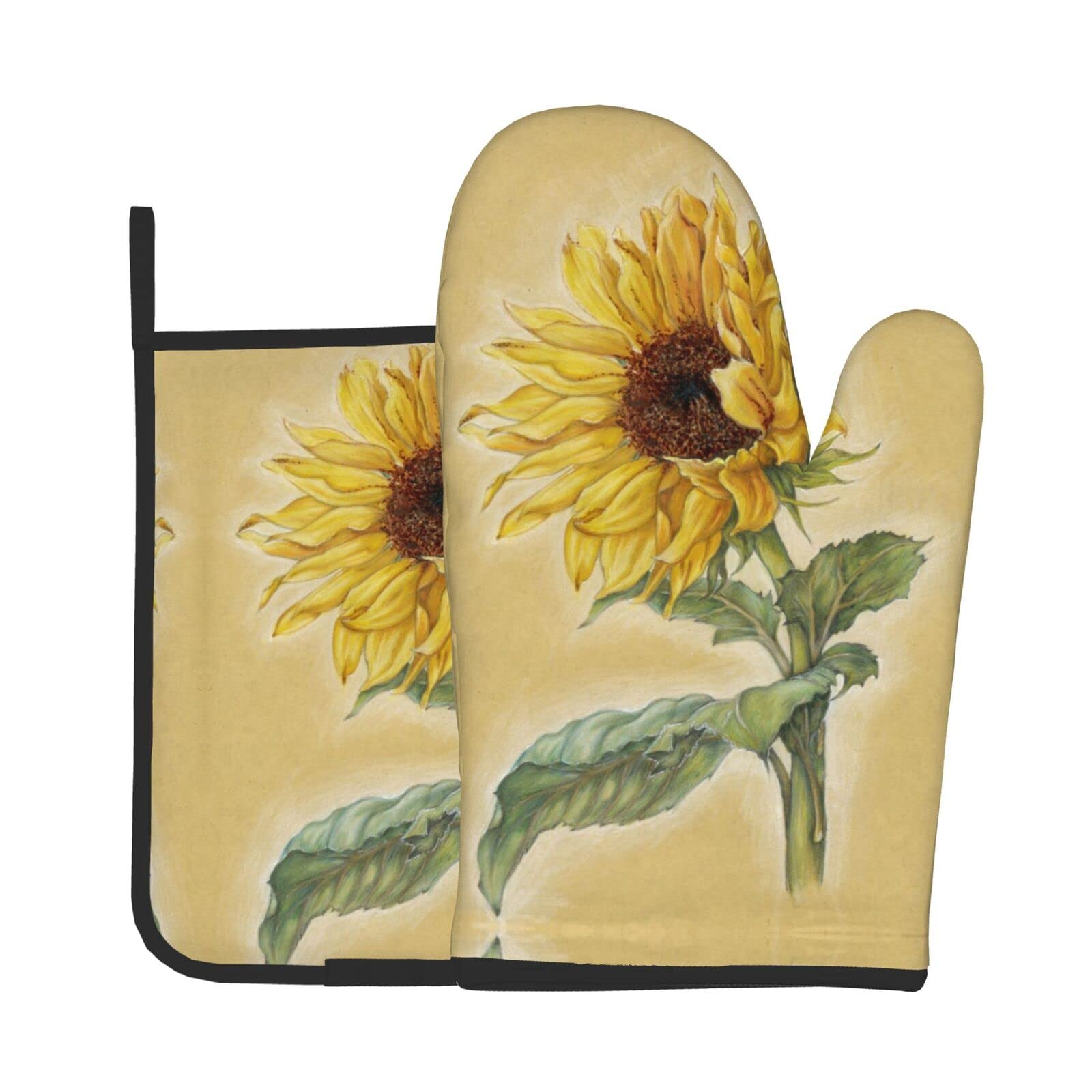 Lot De 2 Maniques Et Maniques Rouges En Forme De Tournesol - Résistants