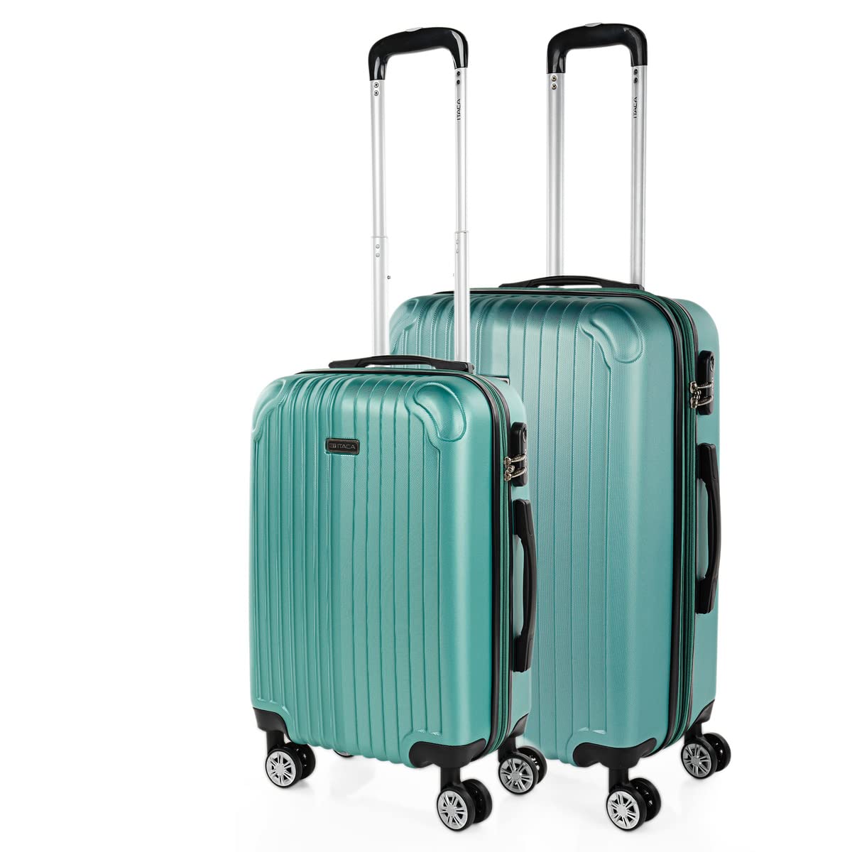 ITACA - Maletas Grandes De Viaje Rígidas Ligeras con 4 Doble Rueda 360° Maleta Grande 23 Kilos Alta Resistencia Extensible Maleta XL Duradera, Mandarina — view 35