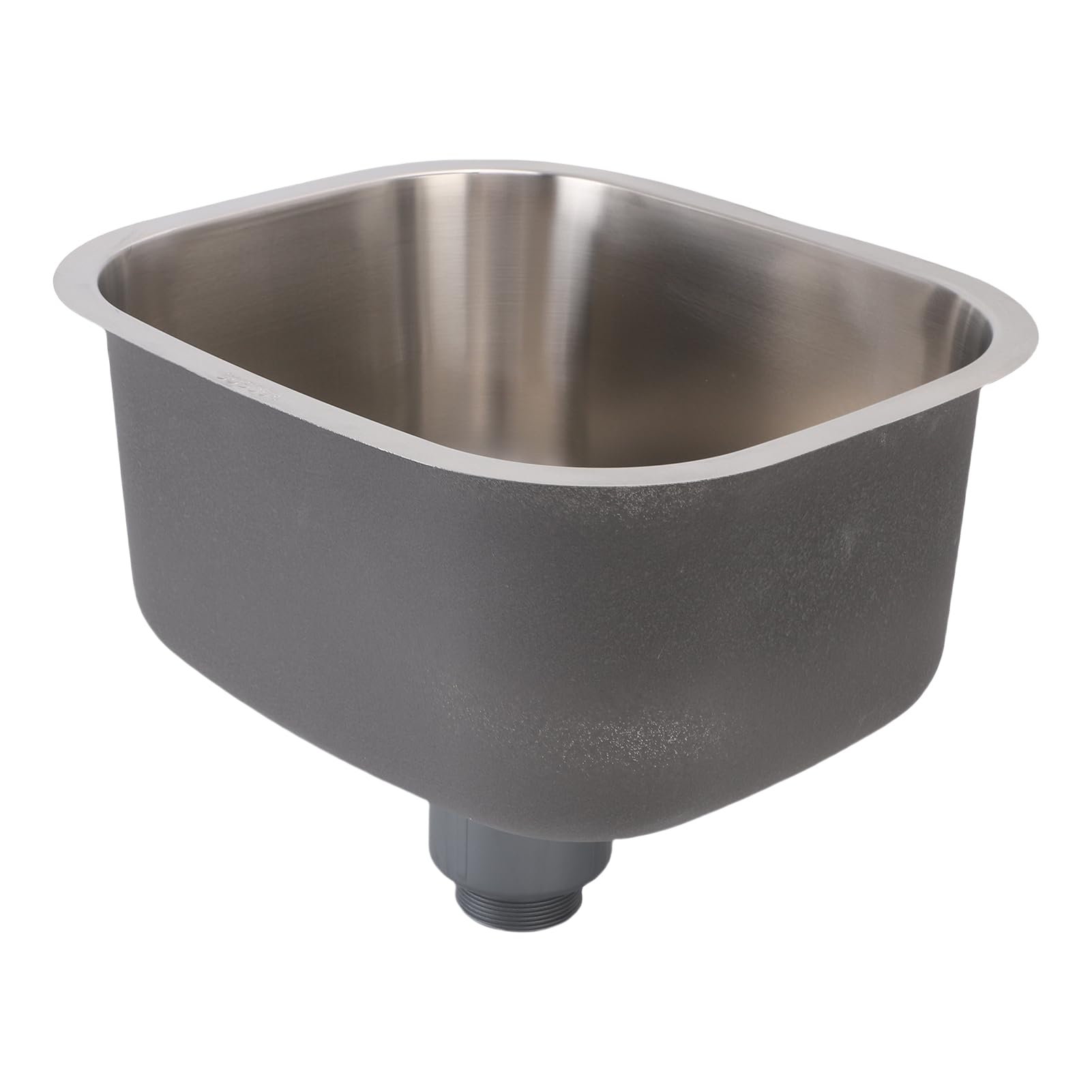 Cocoarm Fregadero de Cocina de un Seno, Fregadero bajo Encimera de Acero Inoxidable 304, Lavabo Rectangular de 38,5 X 32,5 X 18, Cm, Diseño de Lavado Integrado para Cocina, Barra y Baño