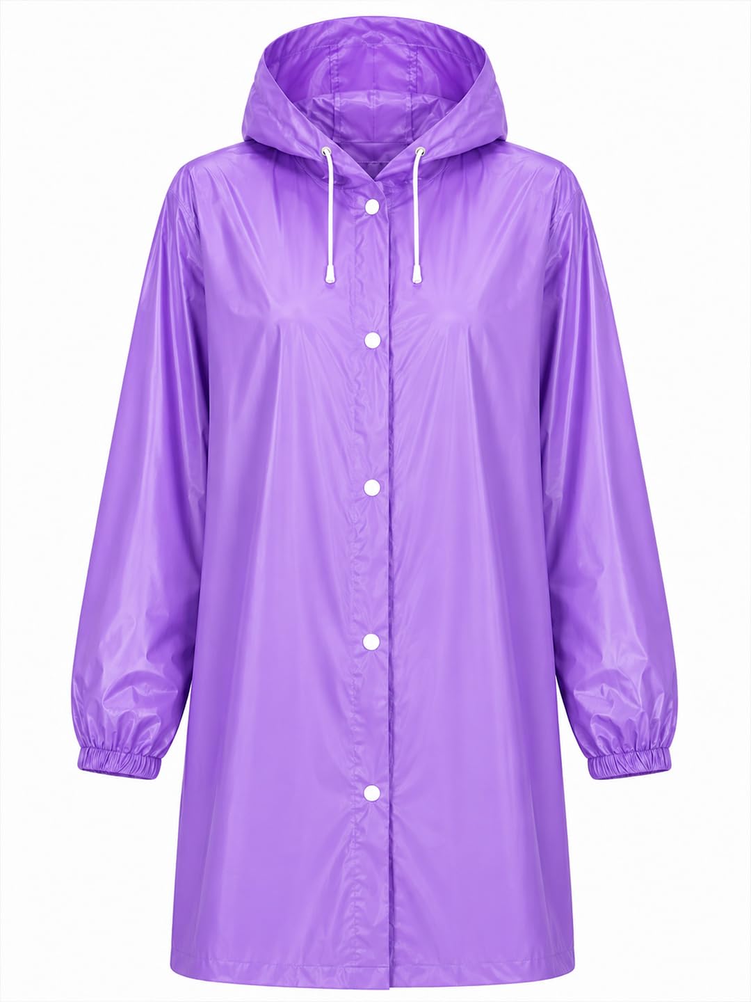 kavyashine Unisex Hooded Long Raincoat, Waterproof Lightweight Raincoats Snap Button Closure, Windproof Outdoor Wear | Rainwear | Men's & Women's |-picture-28