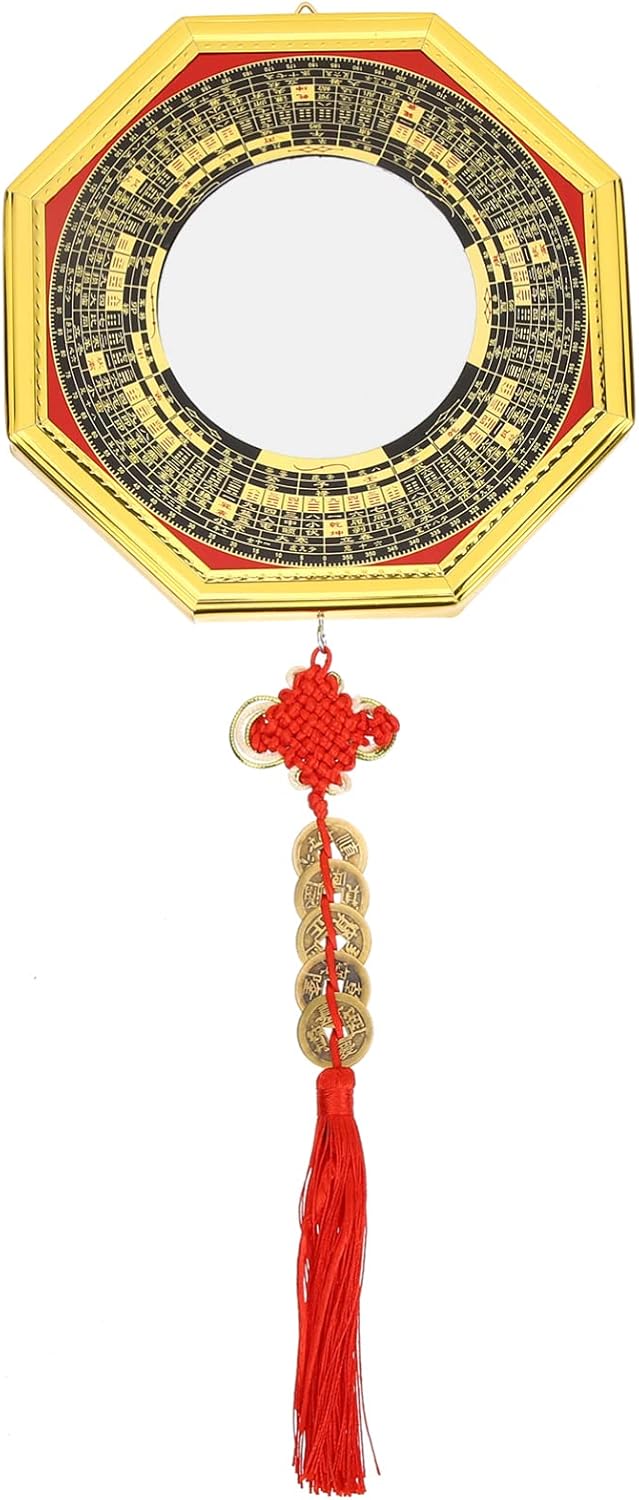 Gadpiparty Gossip Mirror Car i Ching Coins Pendant Family