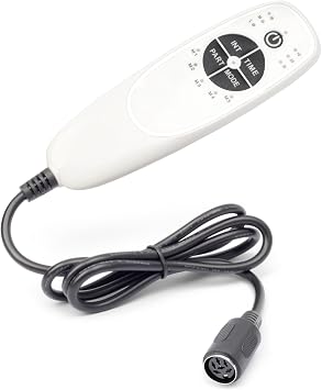 6 Pin 5 Button Vibration Remote Controller for Recliner or Lift Chair 5 Vibration Modes 3 Massage Time Options 6-pin Female Plug, Circuit Board Inside Code DN-34C