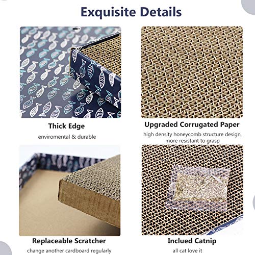 Gato ondulado Adaskala gato esboçado brinquedo catnip para gatos internos e externos