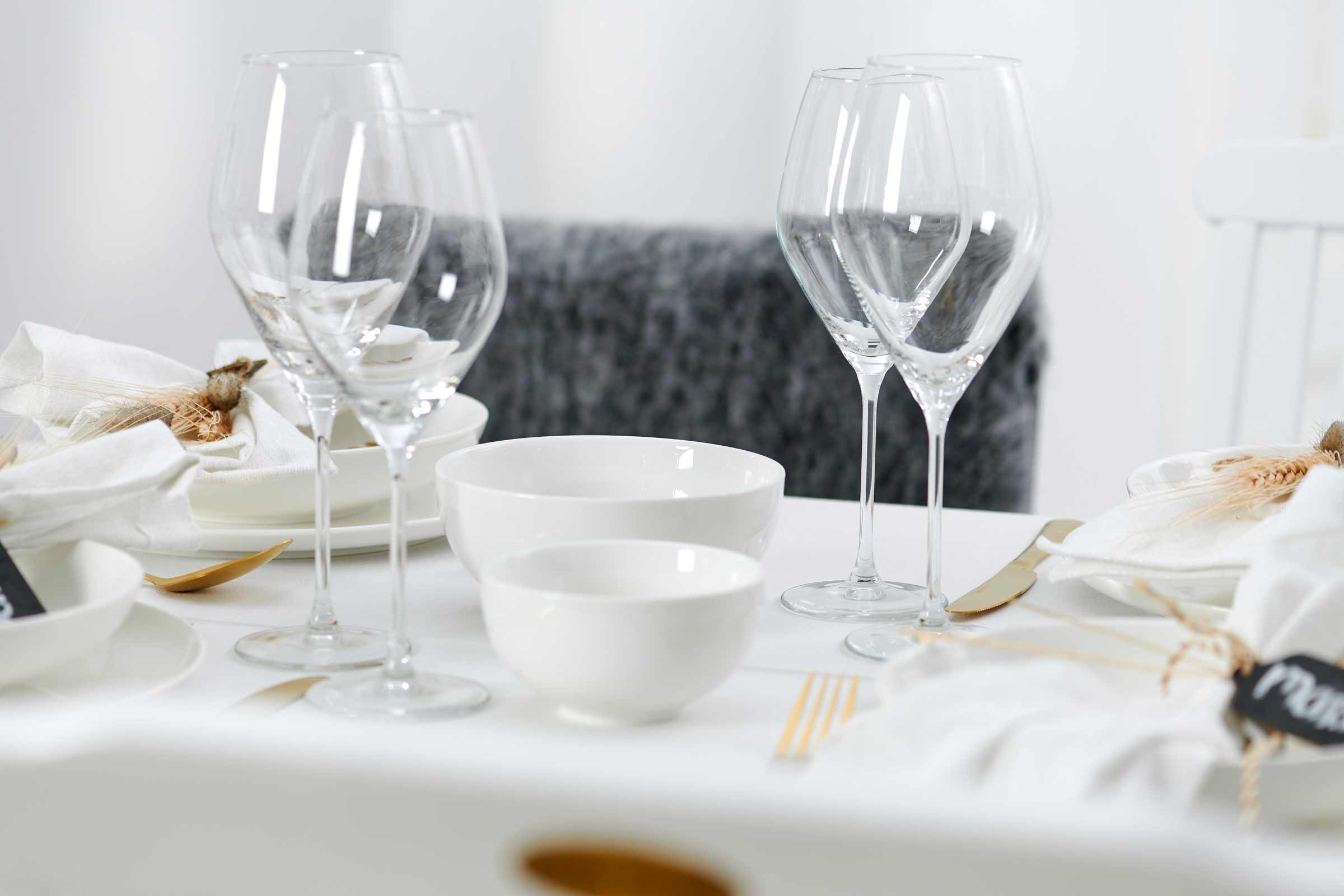 Ritzenhoff & Breker Skagen Müslischale ø 15 cm 6er Set | Klassisches Tafelgeschirr | Abgerundete Formen | Porzellan | Spülmaschinen- & Mikrowellenfest | Weiß