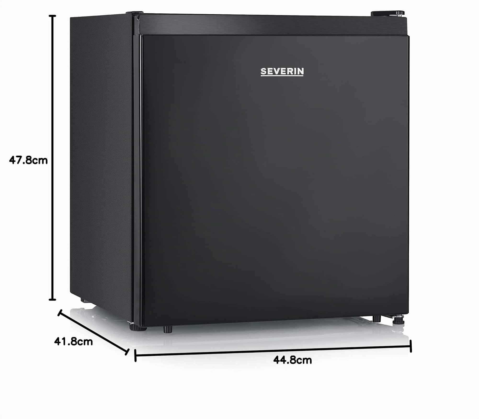 Severin Refrigerator Bar, Freestanding, Width 44.5 cm, 45 Litres, Energy Class E, Reversible Door, Black, KB 8879