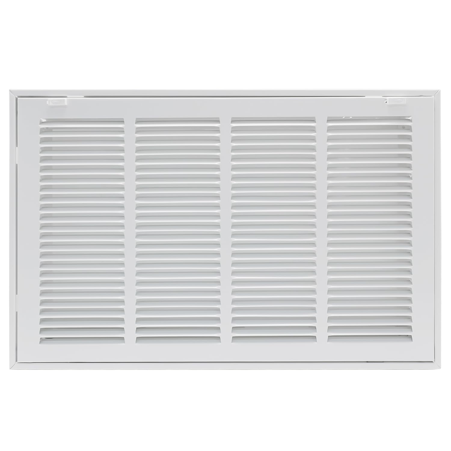 Howeall 20"W x 12"H [Duct Opening Size] Steel Return Air Filter Grille - Removable Face/Door for 1 inch Filters -HVAC Vent Cover Grill - White [Outer