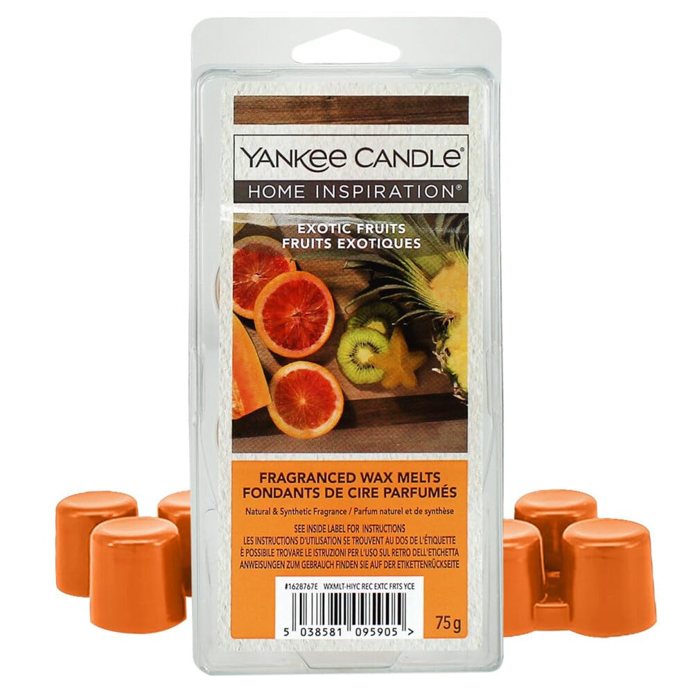 Yankee Candle Set Regalo Scalda Cera In Ceramica Con 6 Cubetti Profumati – Frutti Esotici - 5