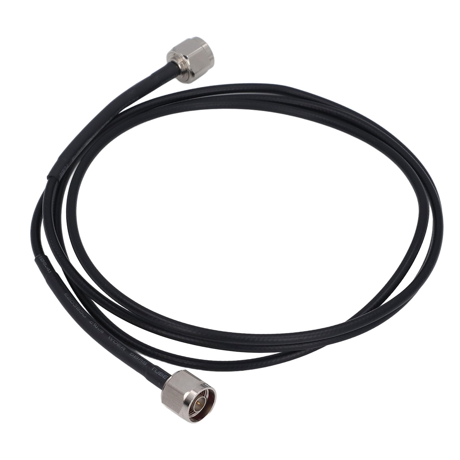 Câble d’extension coaxial N mâle vers N mâle, câble RF de type N pour connexion d’antenne, faible perte LMR200 2 m (6,56 pi) avec gaine en PVC étanche pour systèmes 50 Ohms