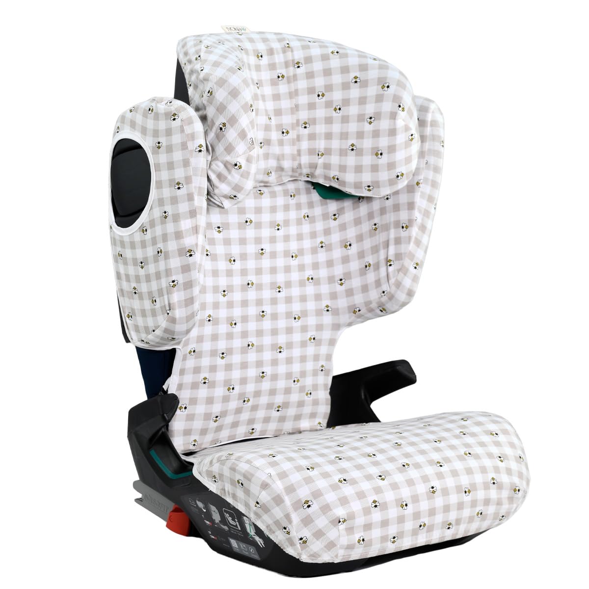 JYOKO KIDS Schutzhülle kompatibel mit Romer Kidfix (Romer Kidfix M I-SIZE, Picnic Vichy)