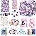 Produktbild Bsuuy Instax Mini 9 Kamerazubehör-Set für die Fujifilm Instax Mini 9 / Mini 8 /Mini 8+ Kamera, einschließlich Mini 9-Hülle/Alben/Selfie-Objektiv/Kamera-Aufkleber (12 in 1 Rosa Flamingo)