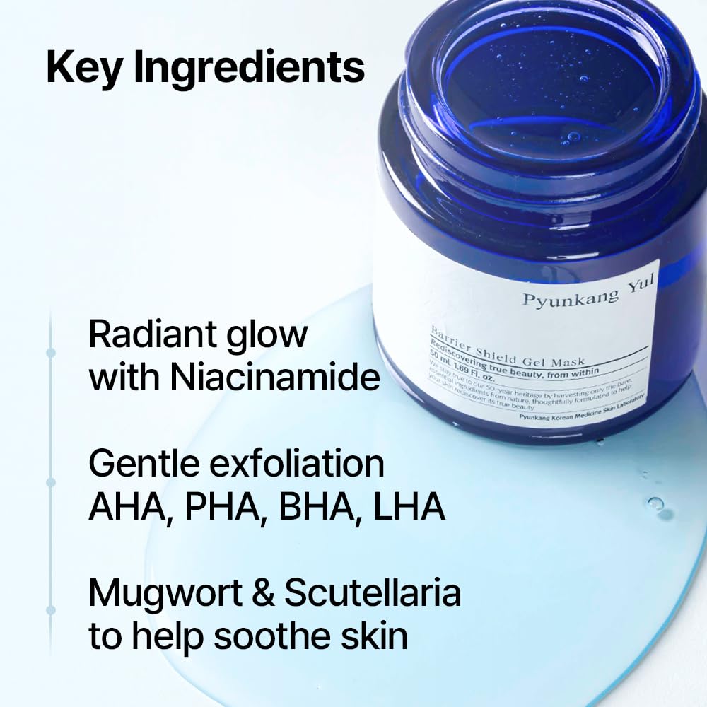 Pyunkang Yul PKY Barrier Shield Gel Mask, Hydrating Gel Mask with Honey-Texture Formula, Pore-Refining & Skin-Smoothing (1.69 Fl. oz.) - Image 6