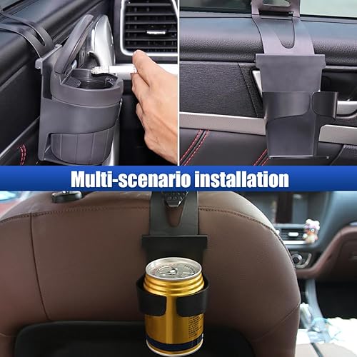 Miniatura 5 de Portavasos colgante para automóvil, respaldo de asiento de automóvil, organizador de botellas de agua, contenedor organizador de botellas de agua,