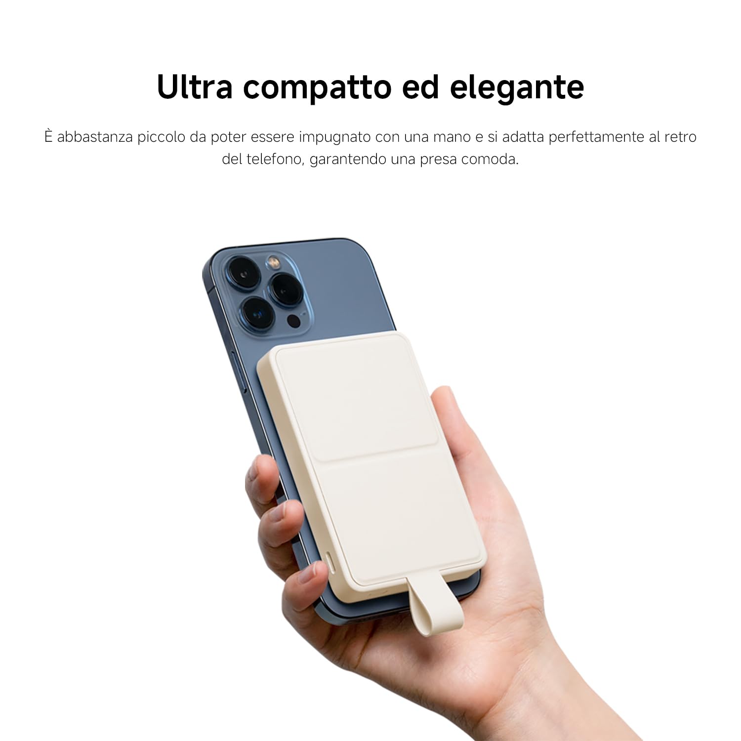 Power Bank Magnetico Xiaomi 6000mAh 15W - Batteria Portatile Wireless e Cablaggio, Ultra Sottile e Leggera, Compatibile con MagSafe per iPhone 16/15/14/13/12 Pro/Pro Max/Plus