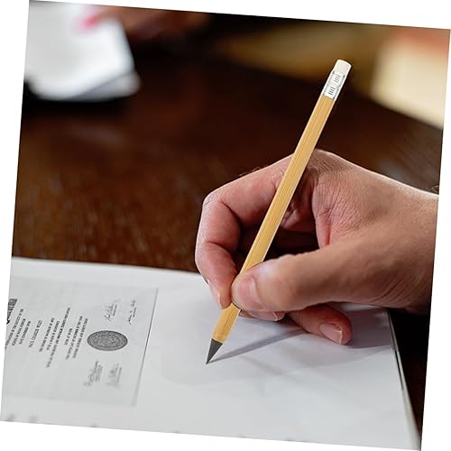 Miniatura 6 de Ciieeo Lápiz de grafito de eternidad, sin afilar, lápices sin afilar, lápices de dibujo, suministros de escritura de bambú, no lápiz viejo, lápices