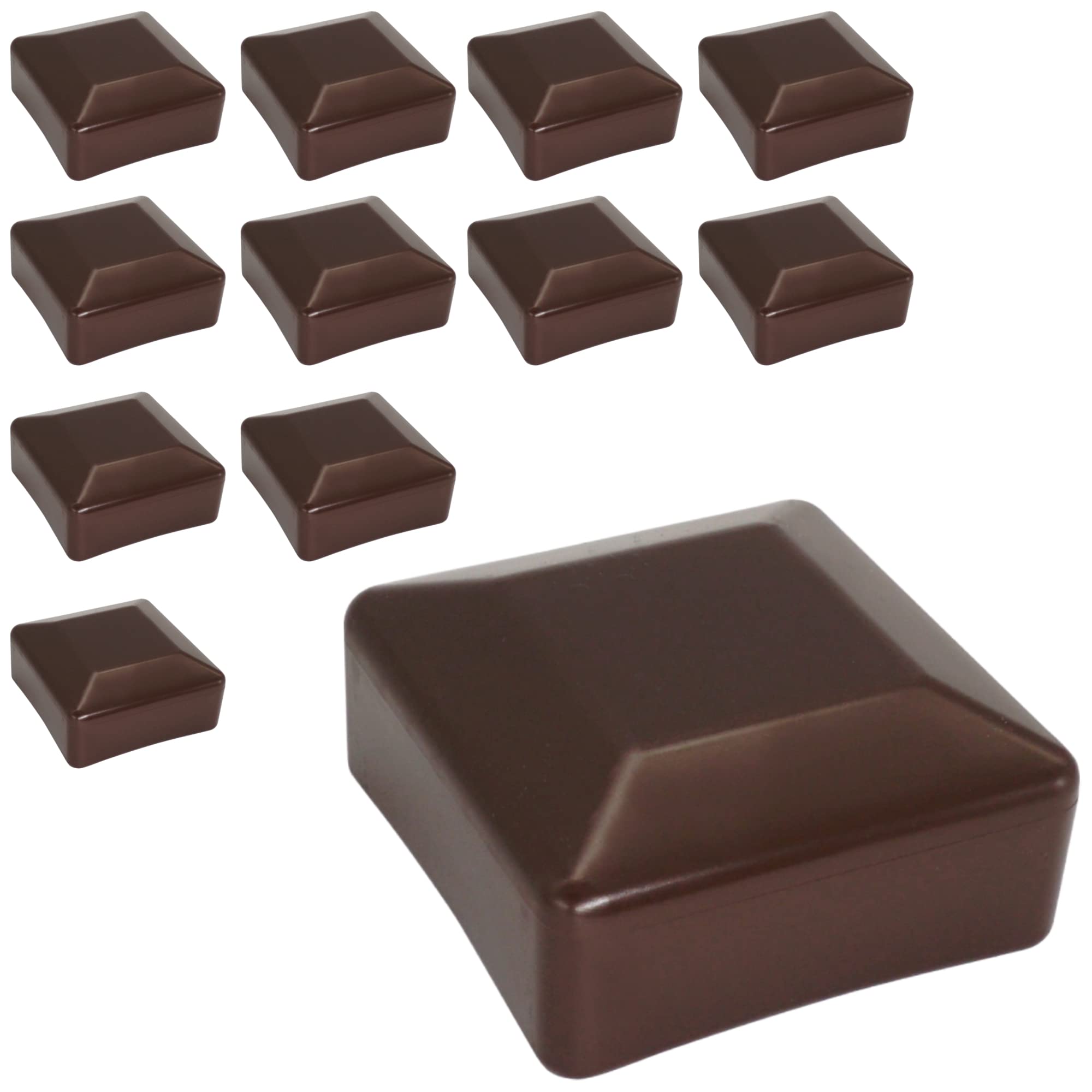 SKIR'CO (20 Piezas) Tapas De Postes De Valla, Tapas Redondas De