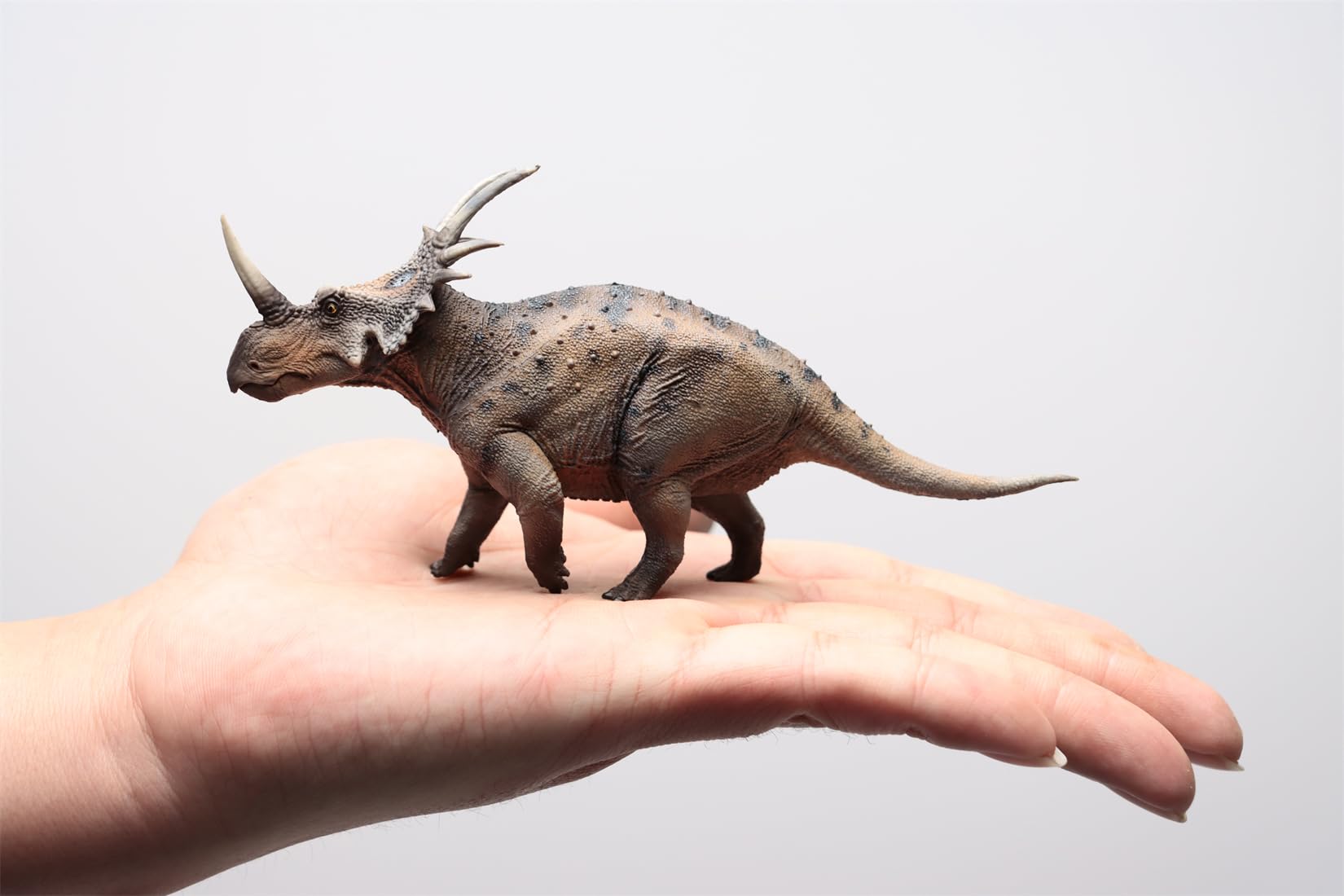 AMITD HLG Studio - Statuetta di dinosauro in scala 1:35, da collezione, decorazione per la casa, regalo (marrone)