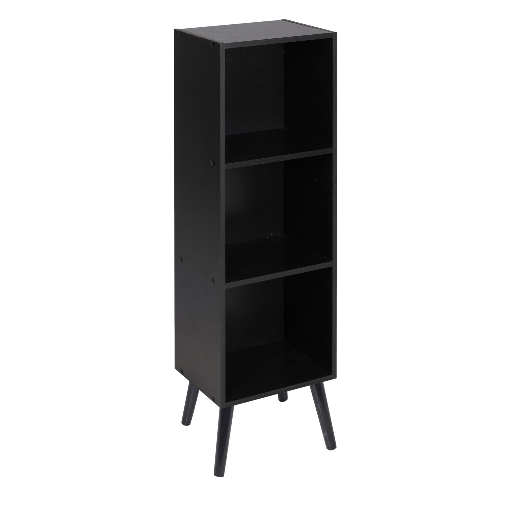 Buy URBNLIVING Wooden Storage 3 Tier Bookcase Scandinavian Style Legs