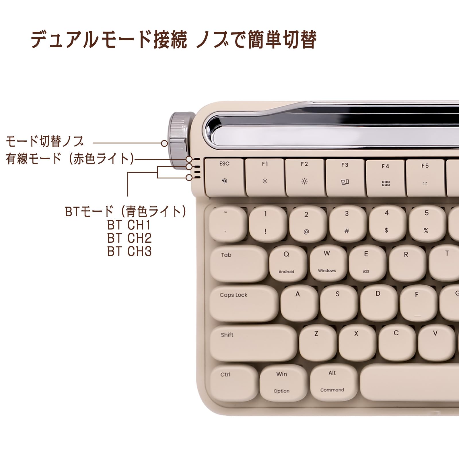 Amazon.co.jp: OUSEITECH x ACTTO B703 Typewriter-Style Mechanical
