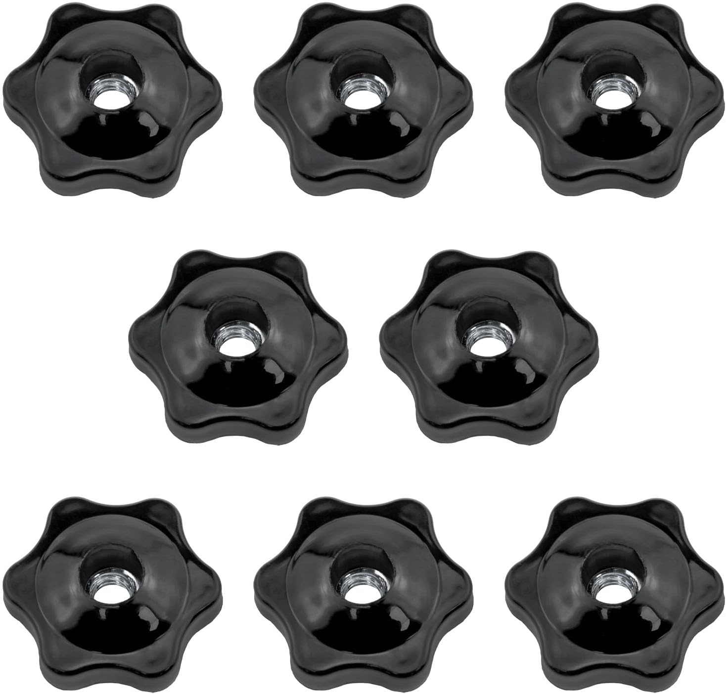 20 Star Shaped Threaded Knobs M5*20 - Manual Tightening Knobs For DIY